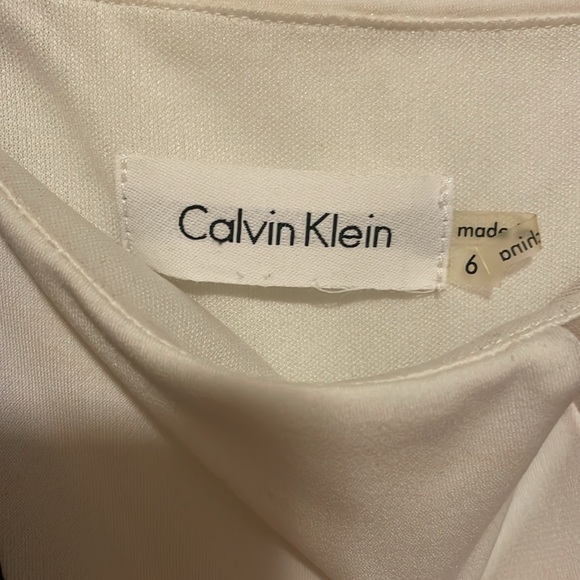 Calvin Klein Color block hi-low hem dress - Picture 3 of 4